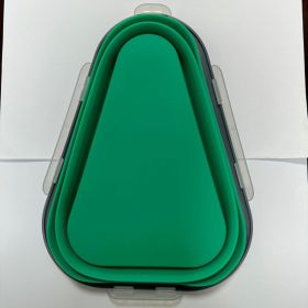 Silicone Folding Pizza Crisper Can Be The Same And Practical (Option: Emerald Green)