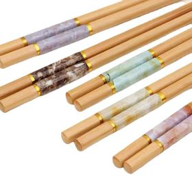 Natural Bamboo Chopsticks Jade Unpainted Solid Wood Chopsticks (Option: Chopsticks)