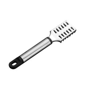 Fish Scale Planer Fish Scale Peeler Stainless Steel Gadget For Scraping Fish Scales Scale Device Scale Scale Brush Household Tool Fish Knife (Option: Square Black Head Handle)