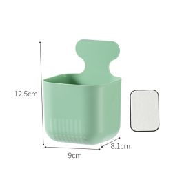 Magnetic Wall Hanging Storage Box Kitchen Storage (Color: Green)