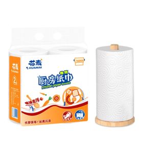 Kitchen Paper Roll Paper Absorbent Oil-absorbing Sheets (Option: 4 Rolls)