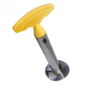 Pineapple Slicer Peeler Cutter Parer Knife Stainless Steel (Color: Yellow)