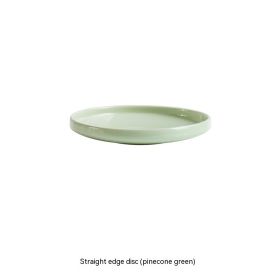 Ceramic Fruit Plate Living Room Coffee Table Dessert Melon Seeds Snack Disc High-grade Fruit Pot Candy Plate Swing Plate Storage Front Desk (Color: Green)