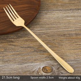 Pure Copper Spoon Supplement Copper Tableware Eating Spoon (Option: Fork)