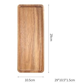 Japanese Simple Walnut Tray Household Solid Wood Retro Tray (Option: Square 05)