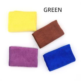 Kitchen Clean Water Absorption Lint-free Microfiber Rag (Option: Green-25x25cm 5 Pieces)