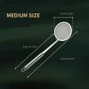 1pc Fat Skimmer Spoon; Stainless Steel Fine Mesh Skimmer; Strainer Spoon For Removing Grease Fat And Foam; Kitchen Tools